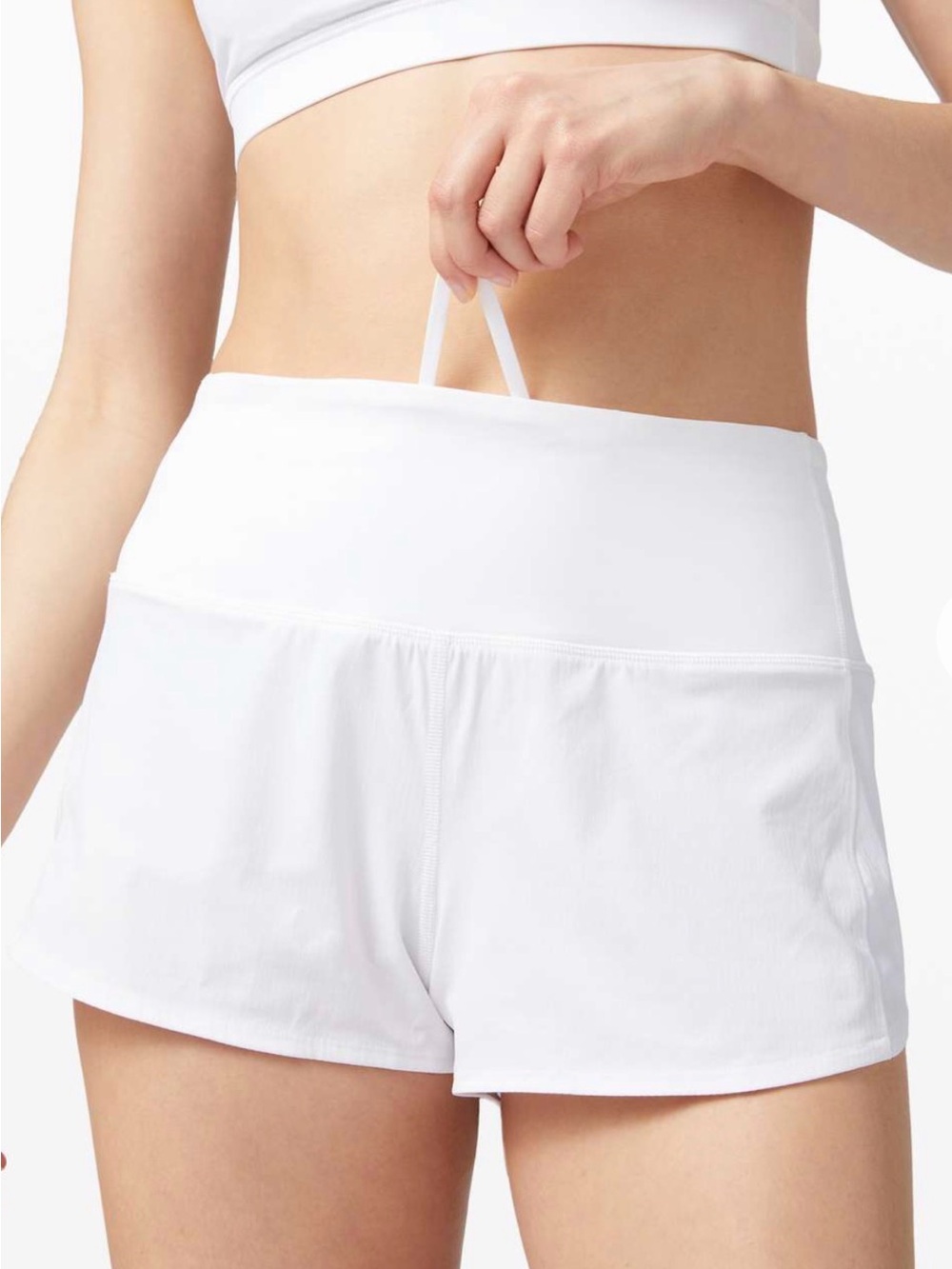 Lululemon HR Speed Up Short white size 6